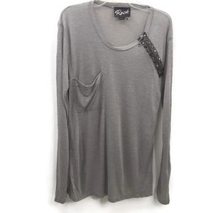 Stella & Jamie NWOT Silk blend rock tee Small